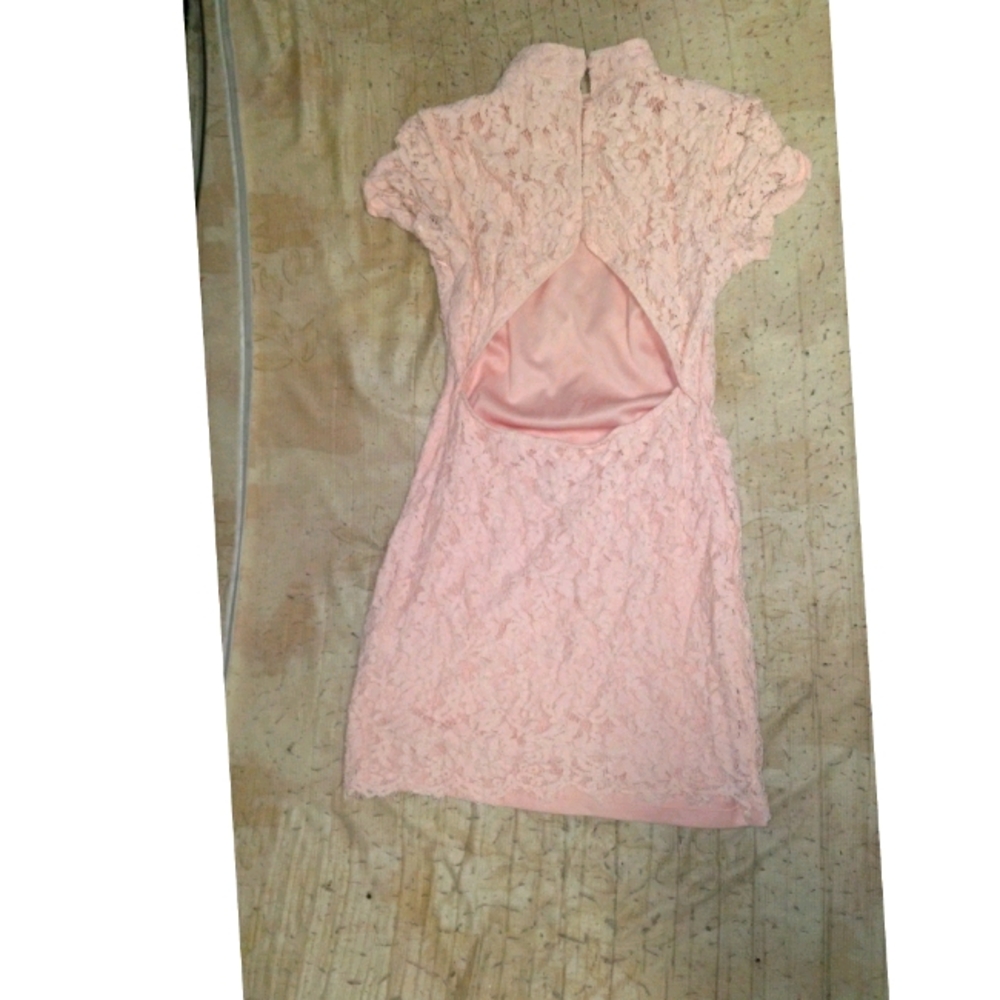 Baby Pink Open Back Dress 💕